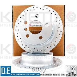 FOR MINI COOPER S JCW F56 FRONT REAR CROSS DRILLED BRAKE DISCS 335mm 259mm