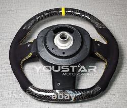 YELLOW LINE CARBON Alcantara Suede Steering Wheel for MINI R50 R52 R53 COOPER S